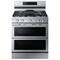 Samsung - 6.0 cu. ft. Smart Freestanding Gas Range with Flex Duo™, Stainless Cooktop & Air Fry - Fingerprint Resistant Stainless Steel-Front_Standard