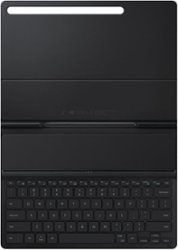 Samsung - Galaxy Tab S8+, Tab S7 FE, Tab S7+ Slim Book Keyboard Cover - Mystic Black - Front_Zoom