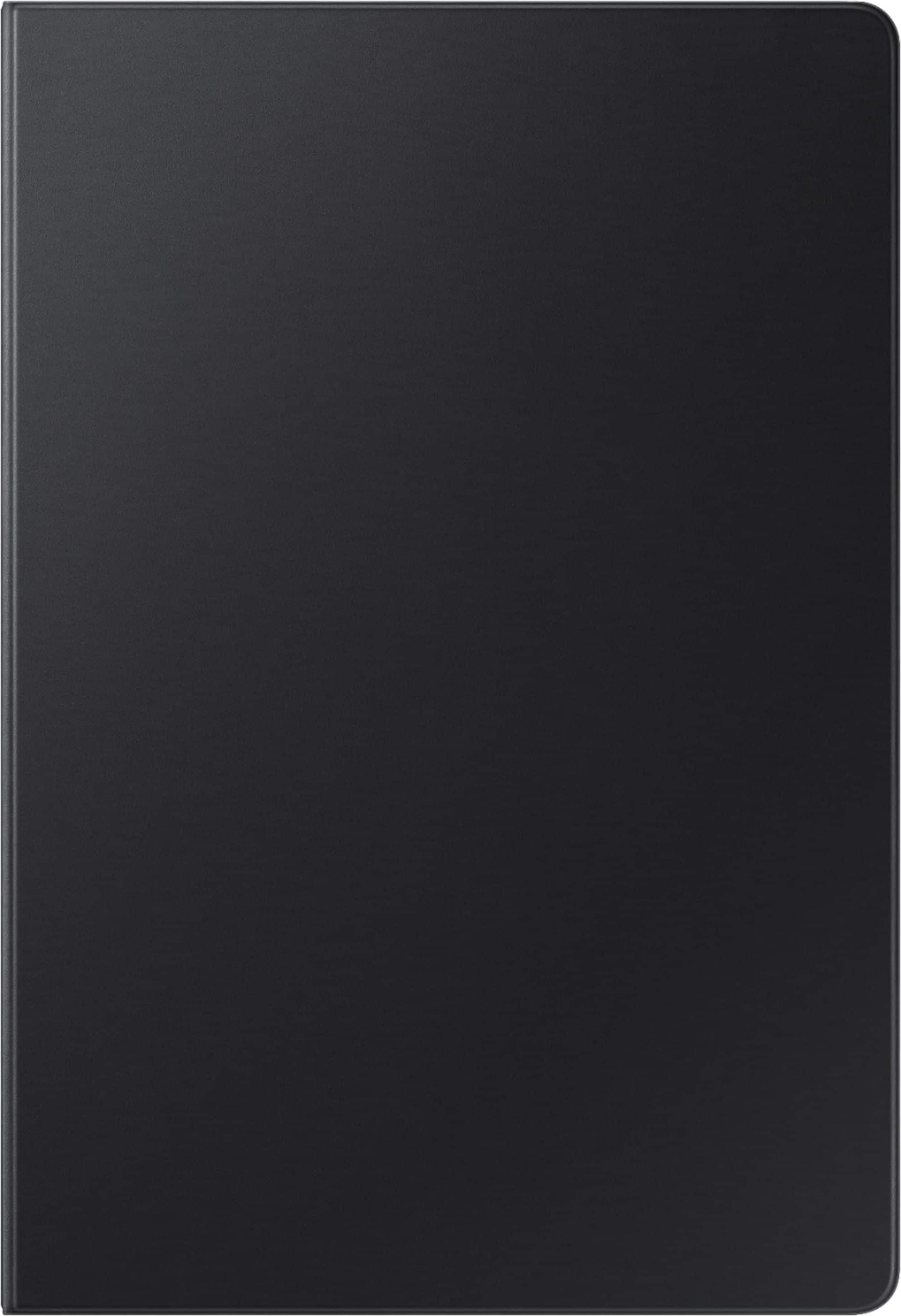 Front. Samsung - Galaxy Tab S8+, Tab S7 FE, Tab S7+ Book Cover - Mystic Black.