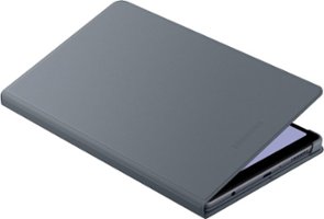 Samsung - Galaxy Tab A7 Lite Book Cover - Dark Gray - Front_Zoom