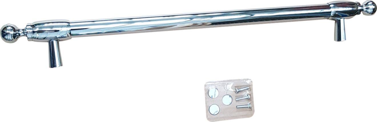 Front. Bertazzoni - Heritage Series Handle Kit for Column Refrigerator - Stainless Steel.