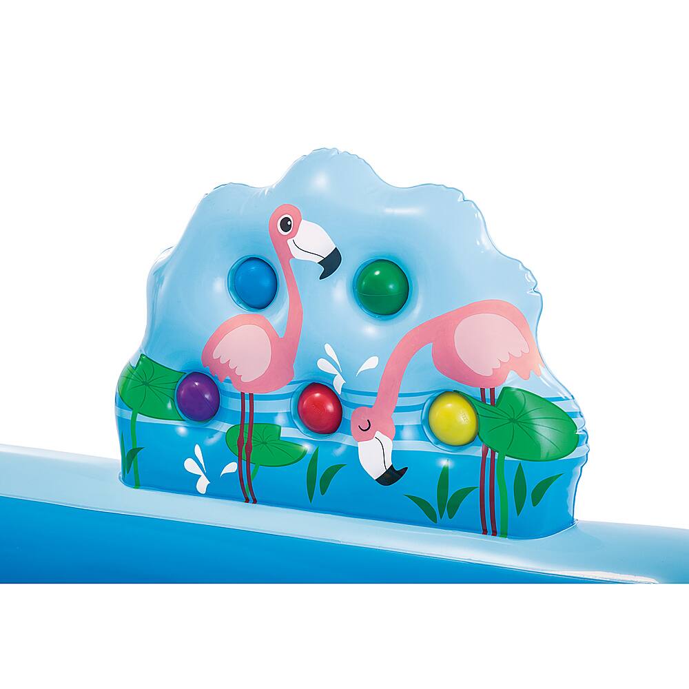 Alt View 17. Intex - 96" x 78" x 28" Inflatable Jungle Adventure Play Center Spray Kiddie Pool - Multi.