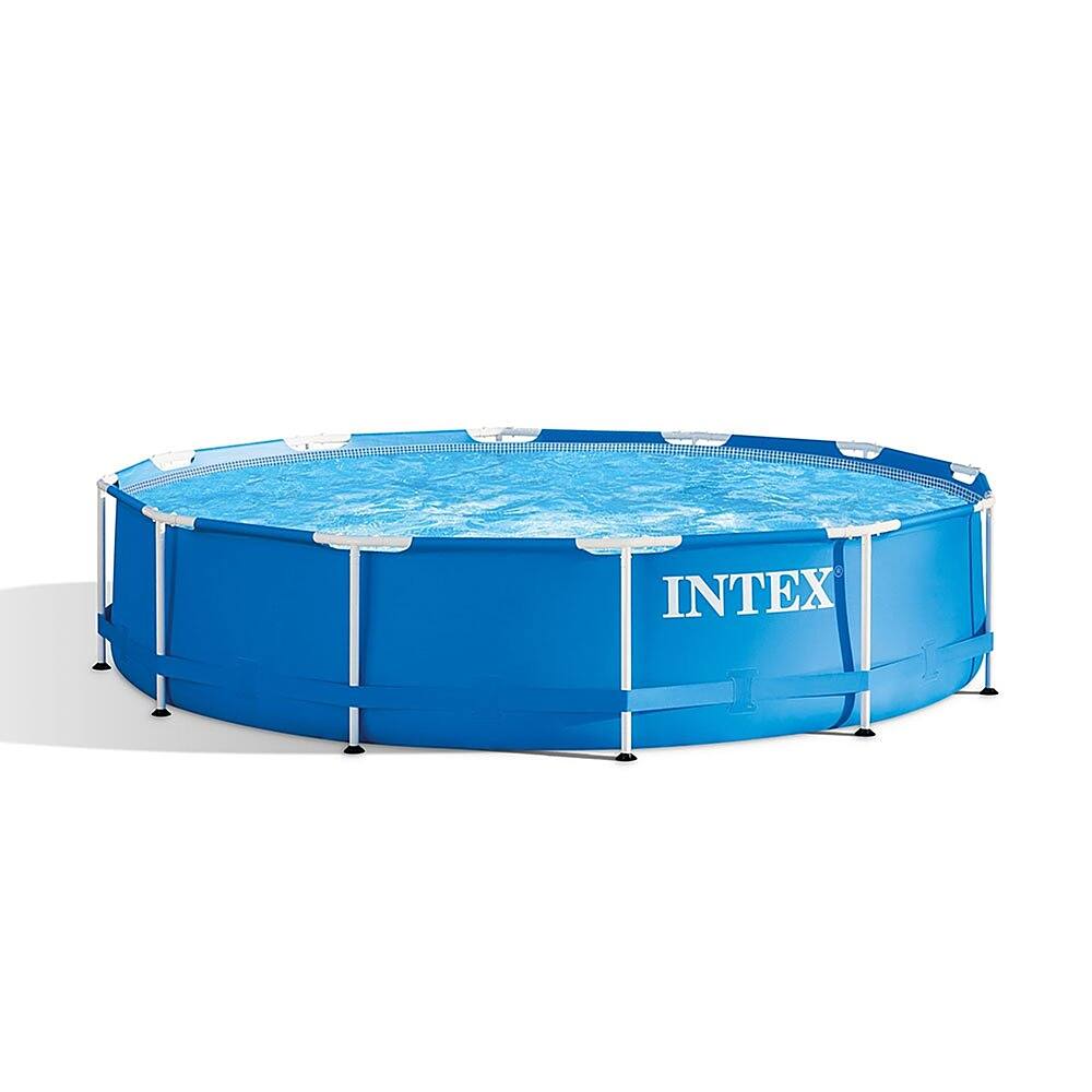 Alt View 11. Intex - Above Ground Pool & 12 Foot Round Pool Cover - Gray.