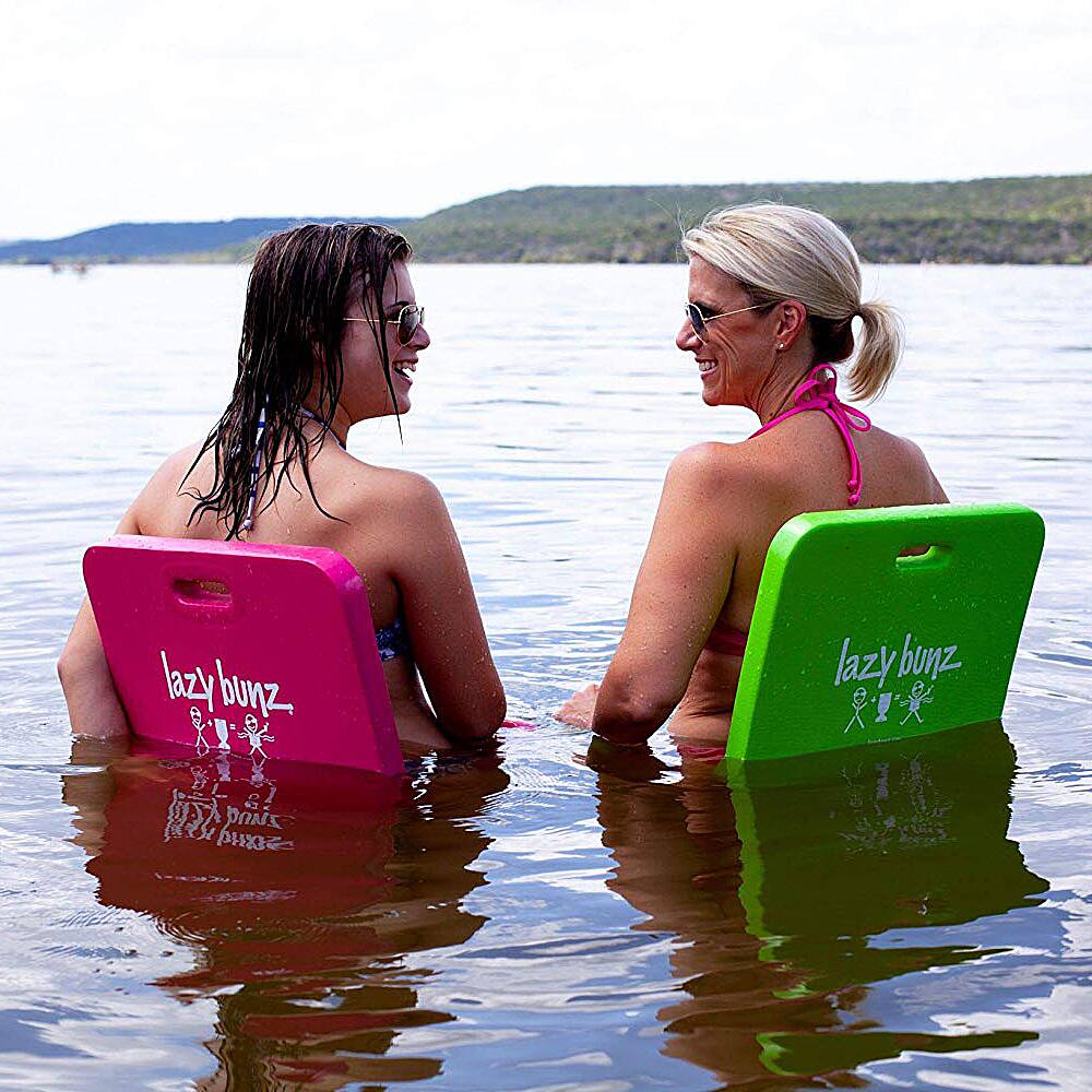 Alt View 14. TRC Recreation - Adult/Child Lazy Bunz Comfortable Saddle Foam Floater - Blue.