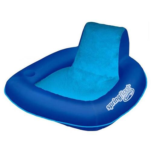 Swim Ways - SwimWays Spring Float SunSeat Water Pool Summertime Relaxation Lounge Seat, Blue