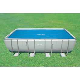 Intex - Rectangular Solar Frame Set Swimming Pool Cover - Blue