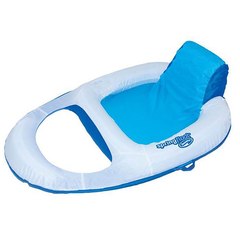 Swimways Spring Float Mesh Recliner Floating Swimming Pool Water Lounge Chair 