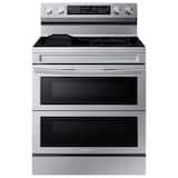 Samsung - 30 in. Wide 5 Elements 6.3 cu. ft. Smart Freestanding Electric Range with Flex Duo, No-Preheat Air Fry & Griddle - Stainless Steel