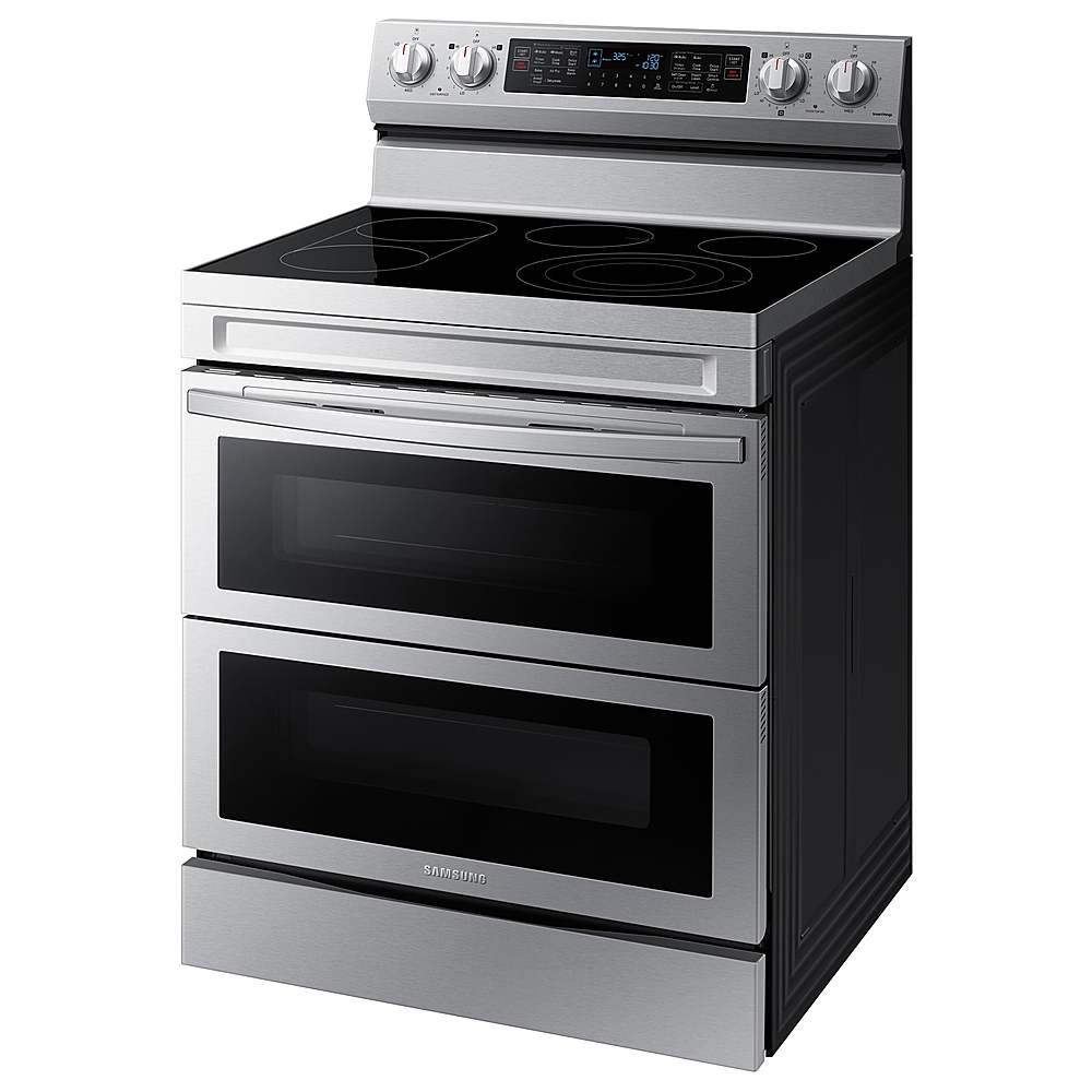 Alt View 17. Samsung - 6.3 cu. ft. Smart Freestanding Electric Range with Flex Duo, No-Preheat Air Fry & Griddle - Stainless Steel.