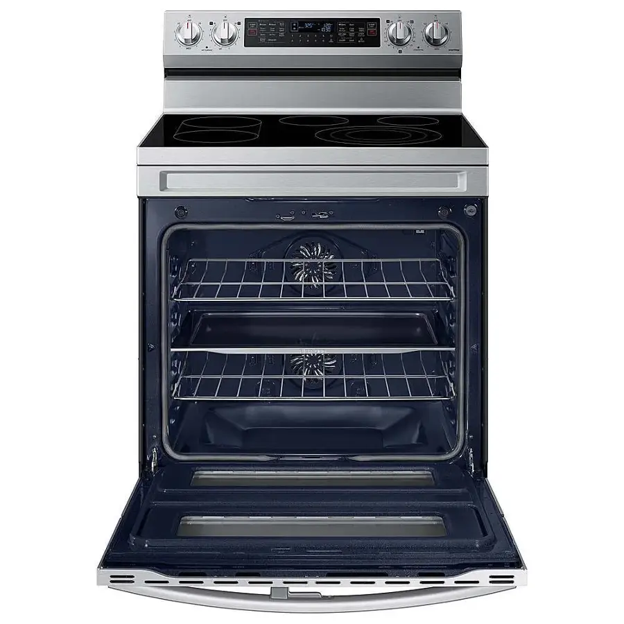Alt View 18. Samsung - 6.3 cu. ft. Smart Freestanding Electric Range with Flex Duo, No-Preheat Air Fry & Griddle - Stainless Steel.