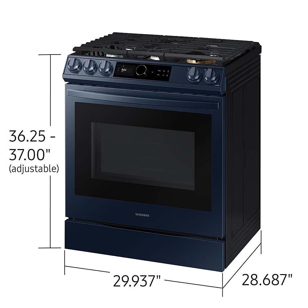 Samsung 30 Fingerprint Resistant Stainless Steel Smart Freestanding Gas  Range