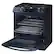 Alt View 18. Samsung - BESPOKE 6.0 Cu. ft. Front Control Slide-in Gas Range with Smart Dial, Air Fry & Wi-Fi, Fingerprint Resistant - Navy Steel.