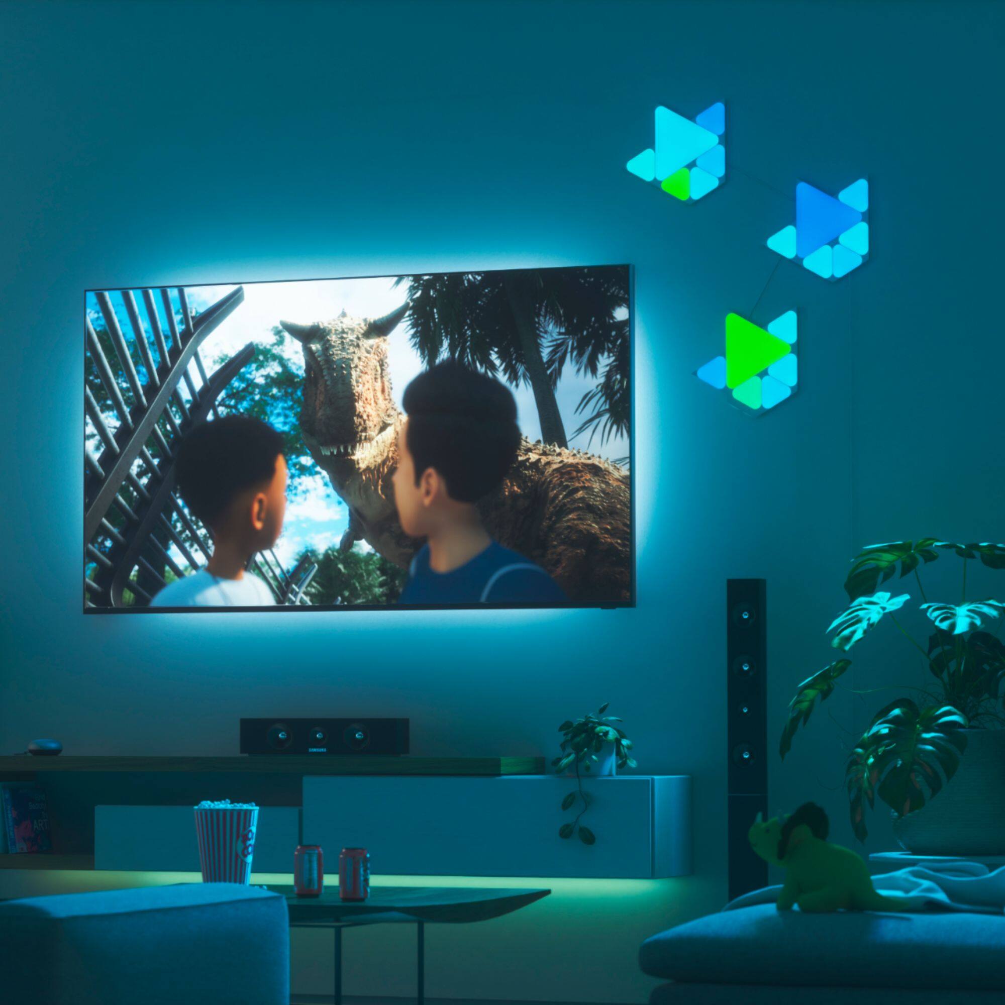 Alt View 15. Nanoleaf - Flex Linkers for Shapes (3-Pack) - White.