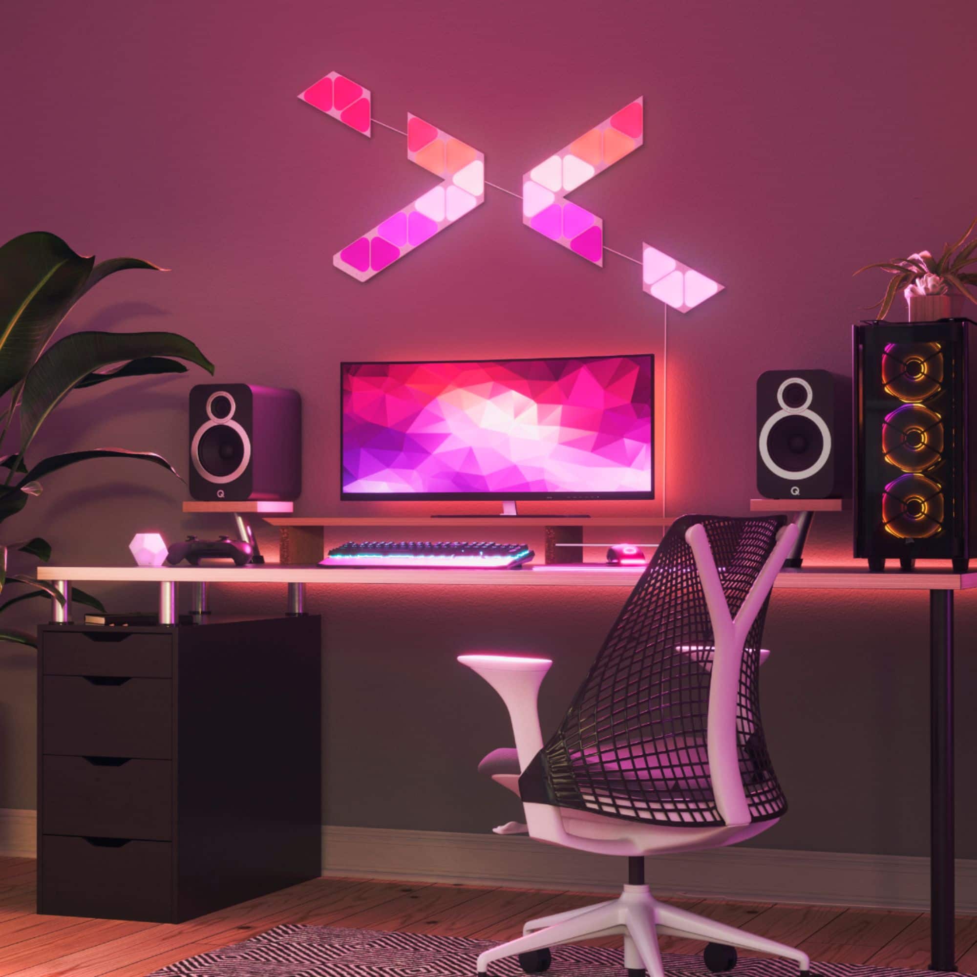 Alt View 16. Nanoleaf - Flex Linkers for Shapes (3-Pack) - White.