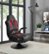 Alt View Zoom 12. X Rocker - Vibe 2.1 Bluetooth Pedestal Gaming Chair - Black and Red.