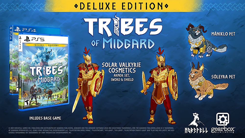 Left View: Tribes of Midgard Deluxe Edition - PlayStation 5