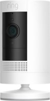 Ring - Stick Up Indoor/Outdoor Wire Free 1080p Security Camera - Certified Refurbished - White - Front_Zoom