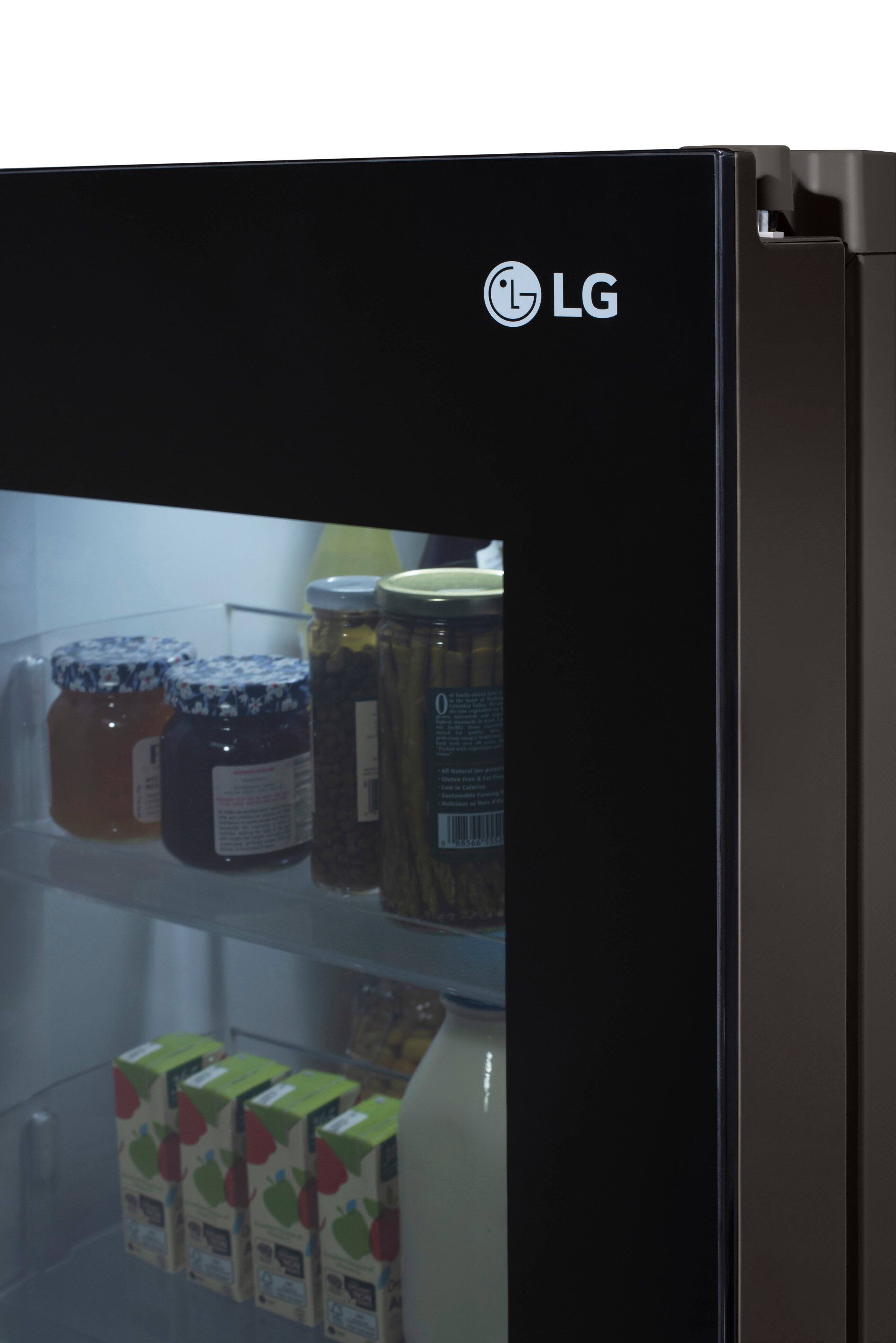 Alt View 15. LG - 27 Cu. Ft. Side-by-Side Smart Refrigerator with Craft Ice - PrintProof Black Stainless Steel.