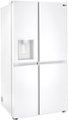 Alt View 1. LG - 27.2 Cu. Ft. Side-by-Side Refrigerator with SpacePlus Ice - Smooth White.