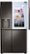 Angle Zoom. LG - 27.1 Cu. Ft. Side-by-Side Smart Refrigerator with Door-in-Door and Craft Ice - Black Stainless Steel.
