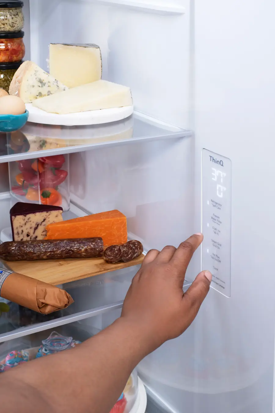 Alt View 19. LG - 27 Cu. Ft. Side-by-Side Smart Refrigerator with Craft Ice - PrintProof Stainless Steel.