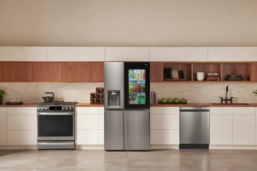 Alt View 22. LG - 27 Cu. Ft. Side-by-Side Smart Refrigerator with Craft Ice - PrintProof Stainless Steel.