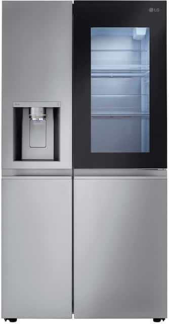 LG 27 Cu. Ft. Side-by-Side Smart Refrigerator with Craft Ice Stainless  Steel LRSOS2706S - Best Buy