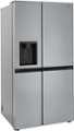 Angle Zoom. LG - 27.2 cu ft Side by Side Refrigerator with SpacePlus Ice - Stainless steel.