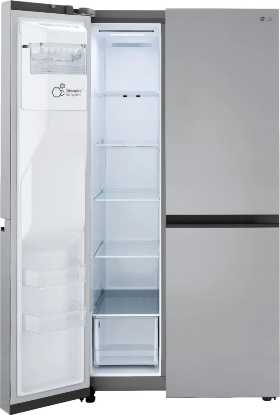 Alt View 11. LG - 27.2 Cu. Ft. Side-by-Side Refrigerator with SpacePlus Ice - PrintProof Stainless Steel.