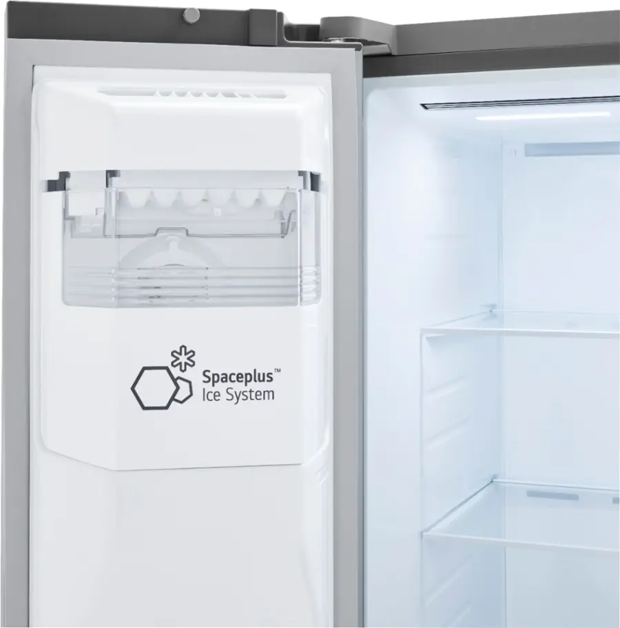 Alt View 14. LG - 27.2 Cu. Ft. Side-by-Side Refrigerator with SpacePlus Ice - PrintProof Stainless Steel.