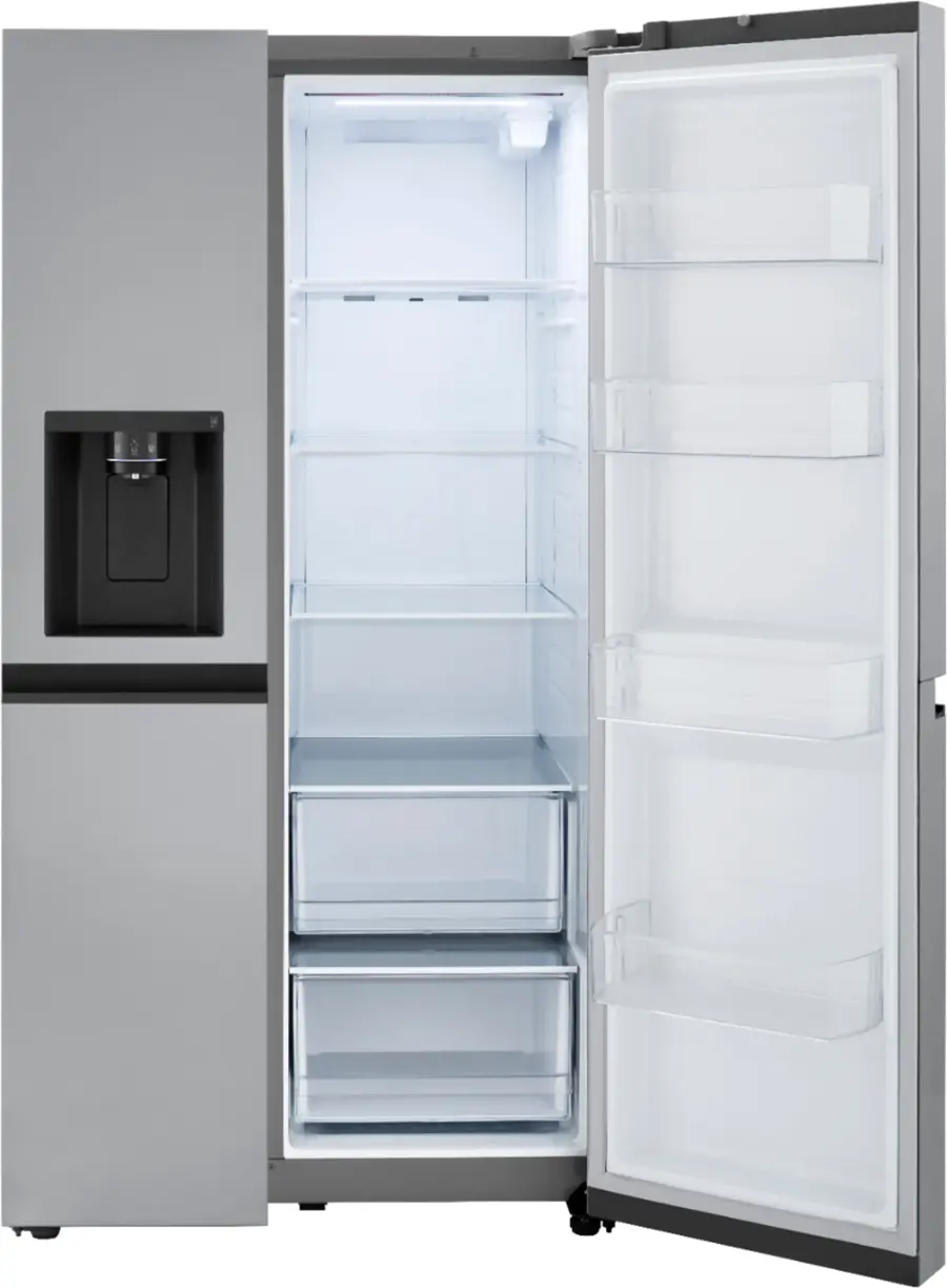 Alt View 24. LG - 27.2 Cu. Ft. Side-by-Side Refrigerator with SpacePlus Ice - PrintProof Stainless Steel.