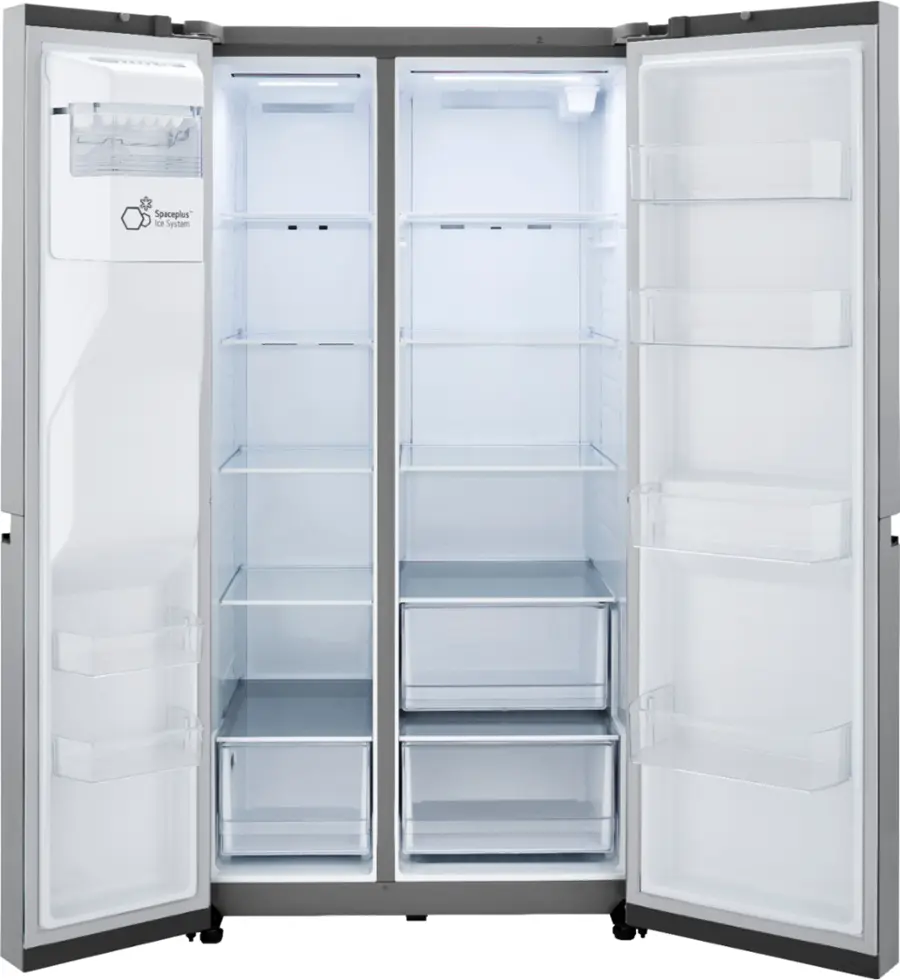 Alt View 27. LG - 27.2 Cu. Ft. Side-by-Side Refrigerator with SpacePlus Ice - PrintProof Stainless Steel.