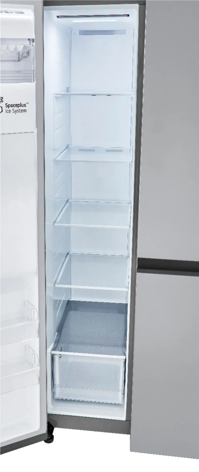 Alt View 28. LG - 27.2 Cu. Ft. Side-by-Side Refrigerator with SpacePlus Ice - PrintProof Stainless Steel.