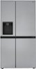 LG - 27.2 Cu. Ft. Side-by-Side Smart Refrigerator with SpacePlus Ice - Stainless steel - Stainless steel