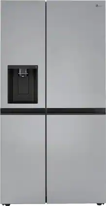 LG - 27.2 Cu. Ft. Side-by-Side Refrigerator with SpacePlus Ice - Stainless Steel