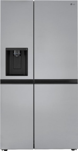 Front Zoom. LG - 27.2 cu ft Side by Side Refrigerator with SpacePlus Ice - Stainless steel.
