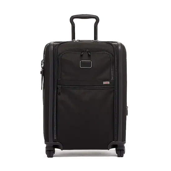 TUMI Alpha Continental Dual Access 24 4 Wheel Carry On Suitcase Black 117161 1041 Best Buy