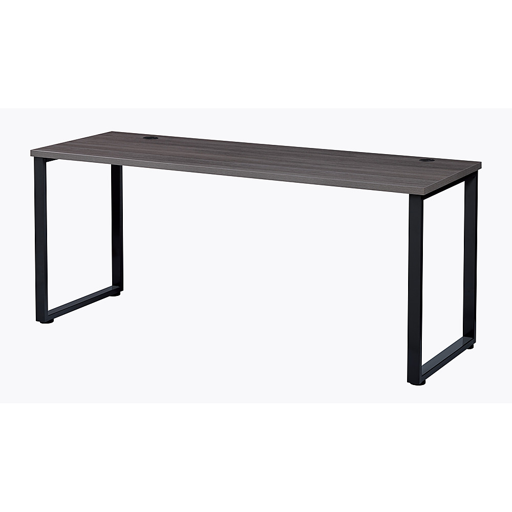 Angle View: Hirsh 30"x60" Open Desk for Commercial Office or Home Office - Black / Weathered Charcoal