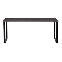 Hirsh - 30"x60" Open Desk for Commercial Office or Home Office - Black / Weathered Charcoal - Front_Zoom