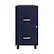 Front. Space Solutions - 18" 2 Drawer Mobile Smart Vertical File Cabinet - Navy.