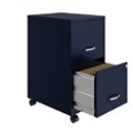 Alt View Zoom 13. Space Solutions - 18" 2 Drawer Mobile Smart Vertical File Cabinet - Navy.