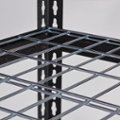 Alt View 11. Space Solutions - 2300 Riveted Steel Wire Deck Shelving 4-Shelf Unit, 18D x 36W x 60H - Black.