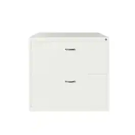 Space Solutions - Home Office Style Lateral File Cabinet, 30 in. Wide, 2 Drawer - White