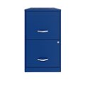Front Zoom. Space Solutions - 18in. 2 Drawer Metal File Cabinet - Classic Blue.