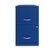Front Zoom. Space Solutions - 18in. 2 Drawer Metal File Cabinet - Classic Blue.