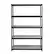 Front. Iron Horse - 2300 Riveted Wire Deck Shelving, 5-Shelf, 18Dx48Wx72H - Black.