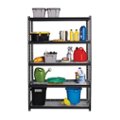 Alt View Zoom 11. Space Solutions - 2300 Riveted Wire Deck Shelving, 5-Shelf, 18Dx48Wx72H - Black.
