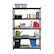 Alt View 11. Iron Horse - 2300 Riveted Wire Deck Shelving, 5-Shelf, 18Dx48Wx72H - Black.
