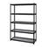 Left. Iron Horse - 2300 Riveted Wire Deck Shelving, 5-Shelf, 18Dx48Wx72H - Black.