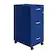 Alt View 11. Space Solutions - 18" Deep 3 Drawer Mobile Metal File Cabinet with Pencil Drawer - Classic Blue.